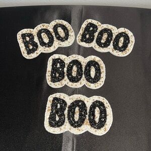 Bella Lux | Beaded “BOO” Coasters | Set of 4